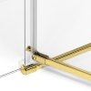 NEW TRENDY Kabina prysznicowa drzwi podwójne uchylne AVEXA GOLD BRUSHED 80x80x200 EXK-1776